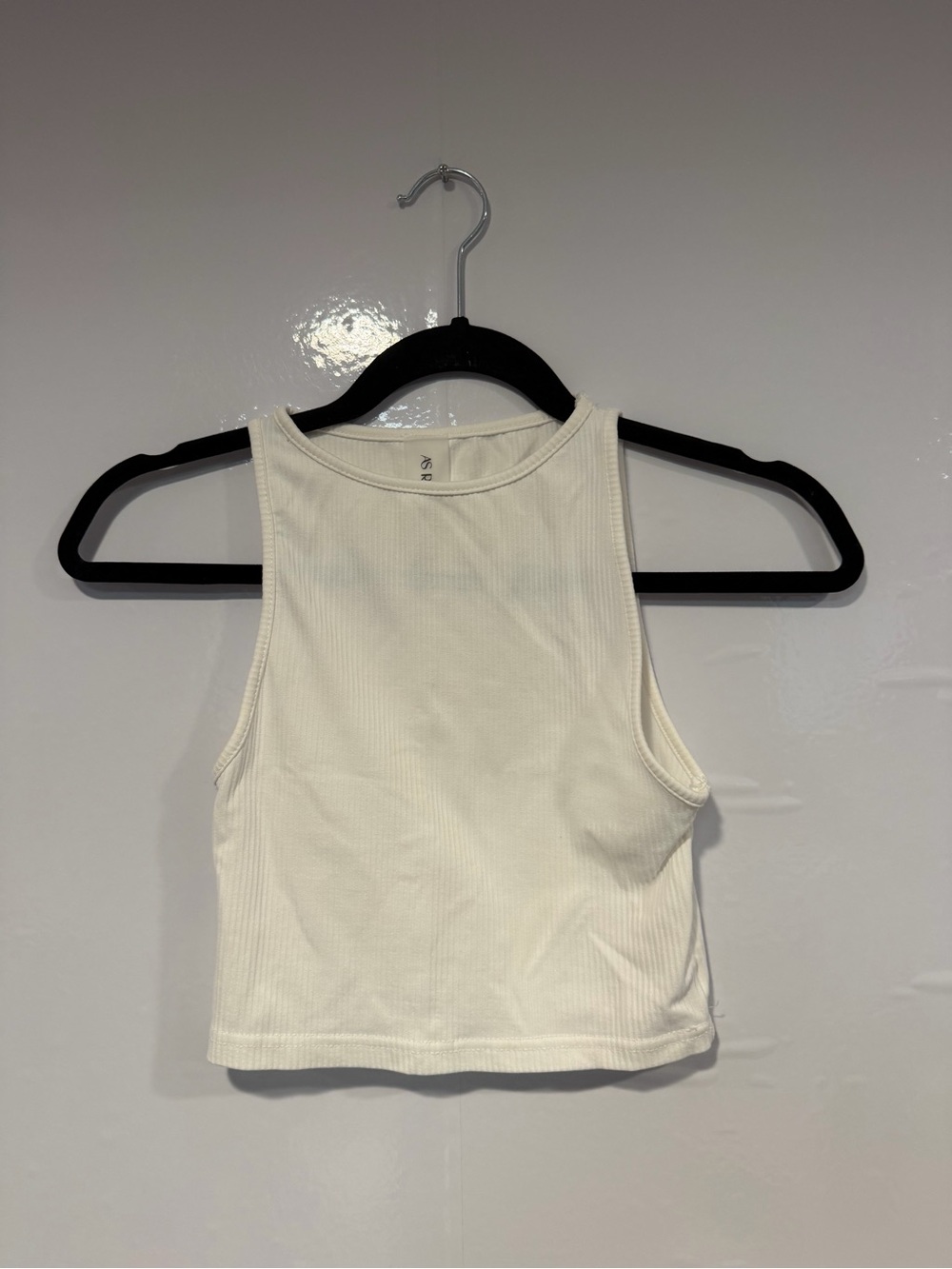 AS revival Classic Women's Ribbed Tank Crop Top - Cream